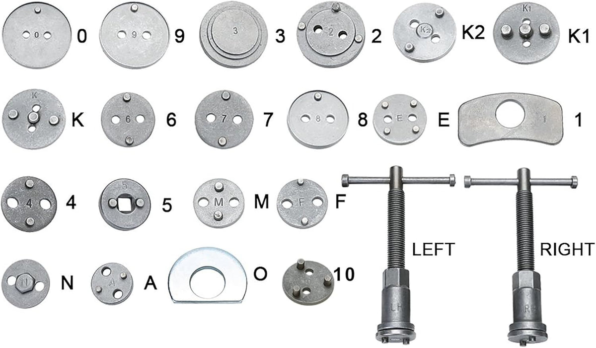 24pc Disc Brake Caliper Tool Set W78070