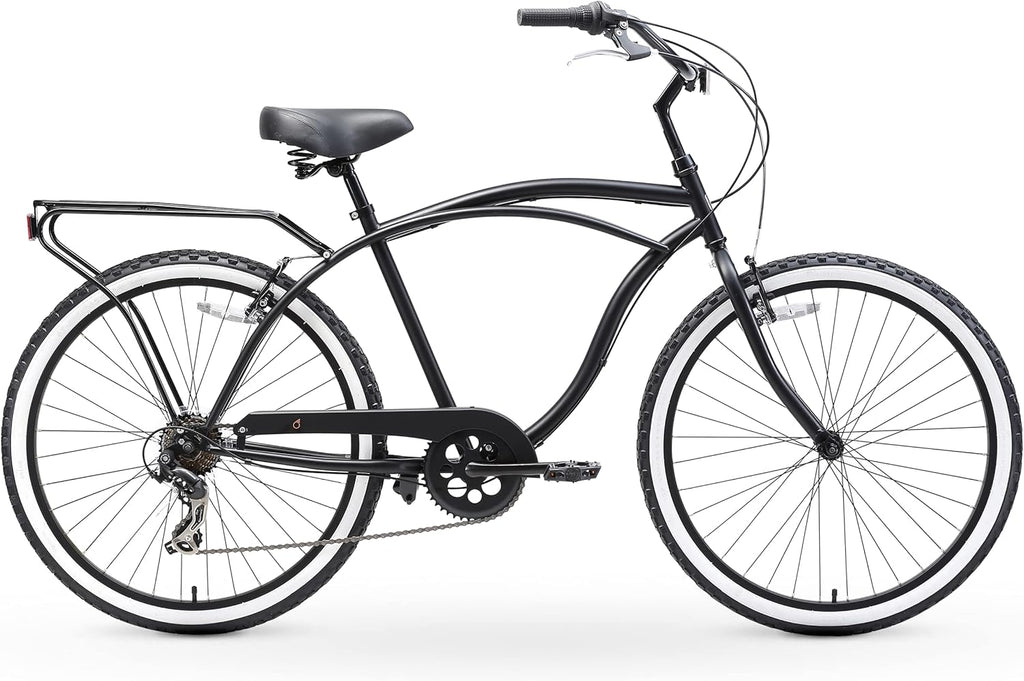 7-Speed 26 Inch Beach Cruiser Bikes with Rear Racks U20080