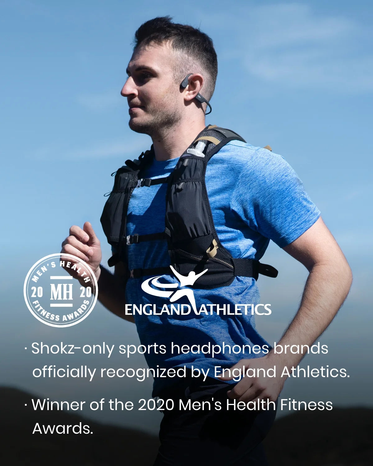 Black Bone Conduction Waterproof Bluetooth Headphones A1998
