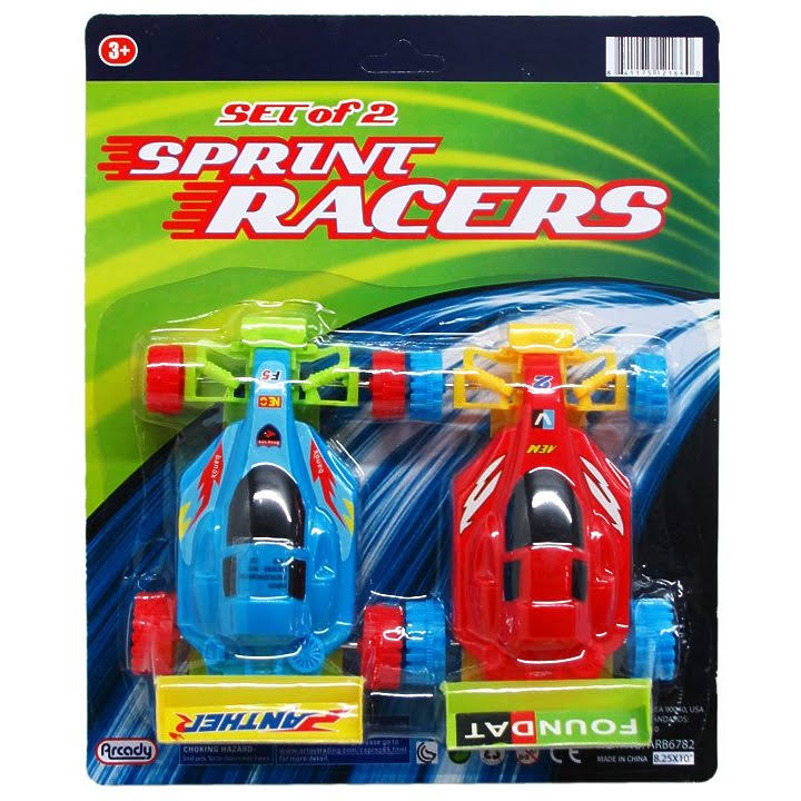 2-Piece Pull Back Action Racing Cars (Pack of 48) A10822