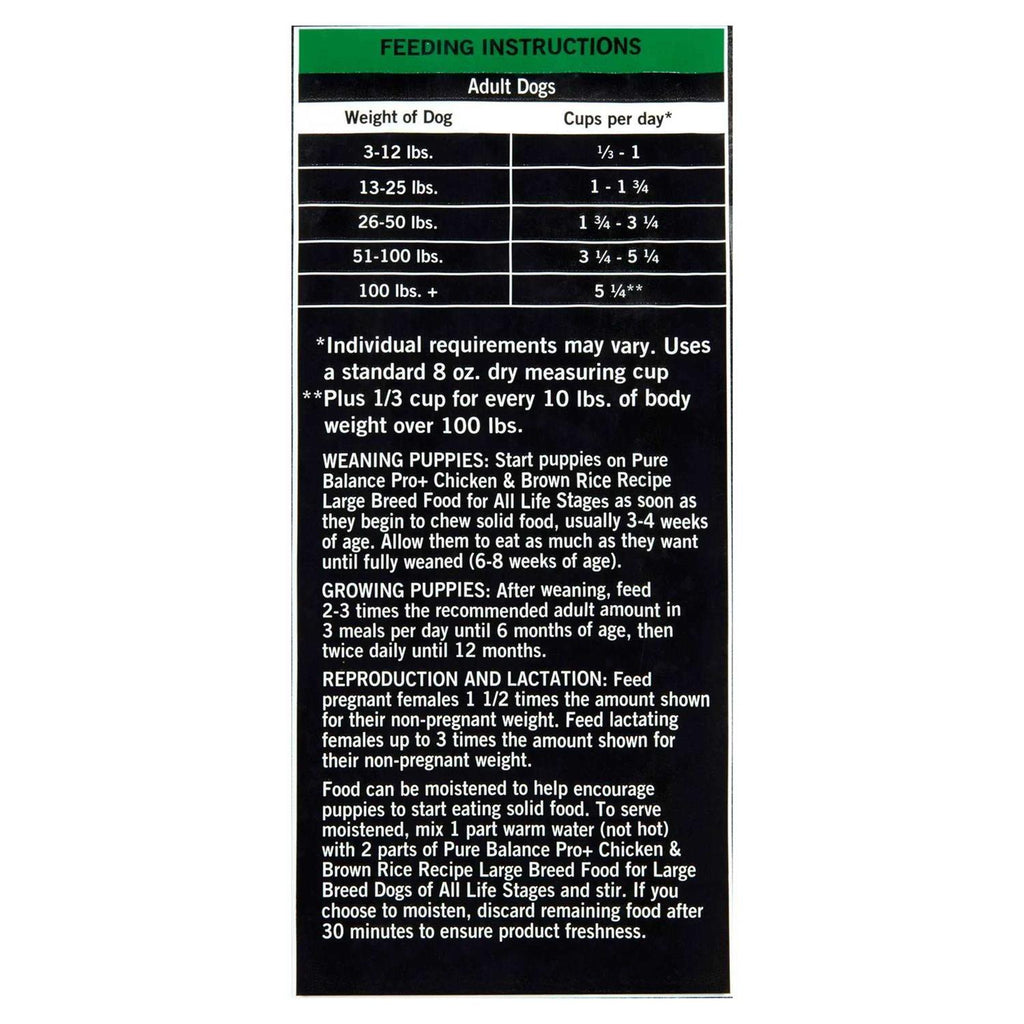 Large Breed Chicken & Brown Rice Recipe Dry Dog Food P6876