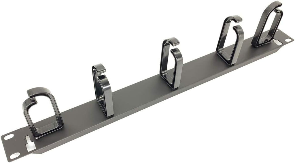 5 Pack 1U Cable Management Panel with D-Ring Hooks P397