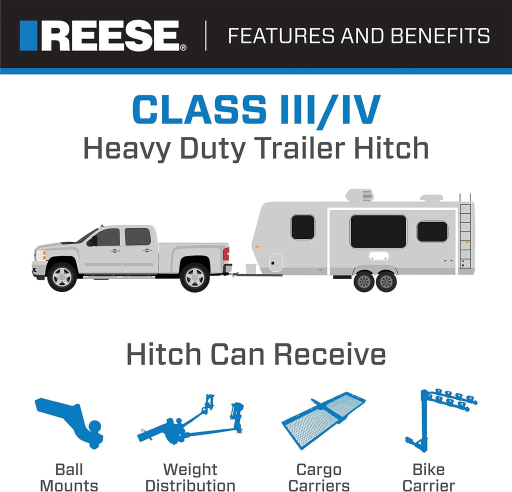 Class III Custom-Fit Hitch with 2" Square Receiver opening E5483