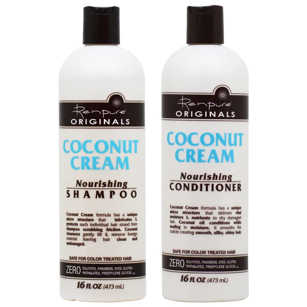 Coconut Cream Nourishing Shampoo and Conditioner 16oz Duo U707880