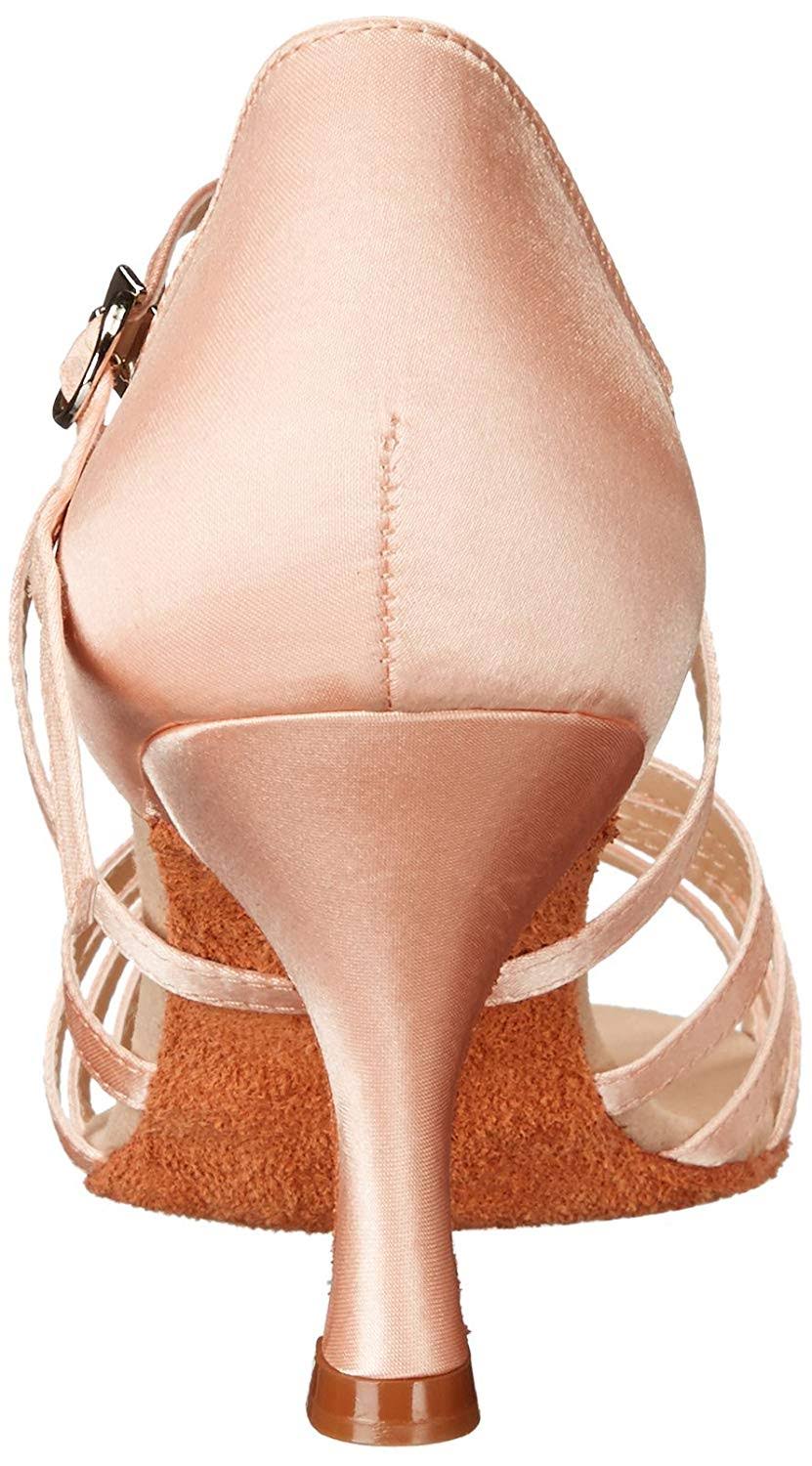 Camel Satin 2.5x22 Heel Shoes I77013