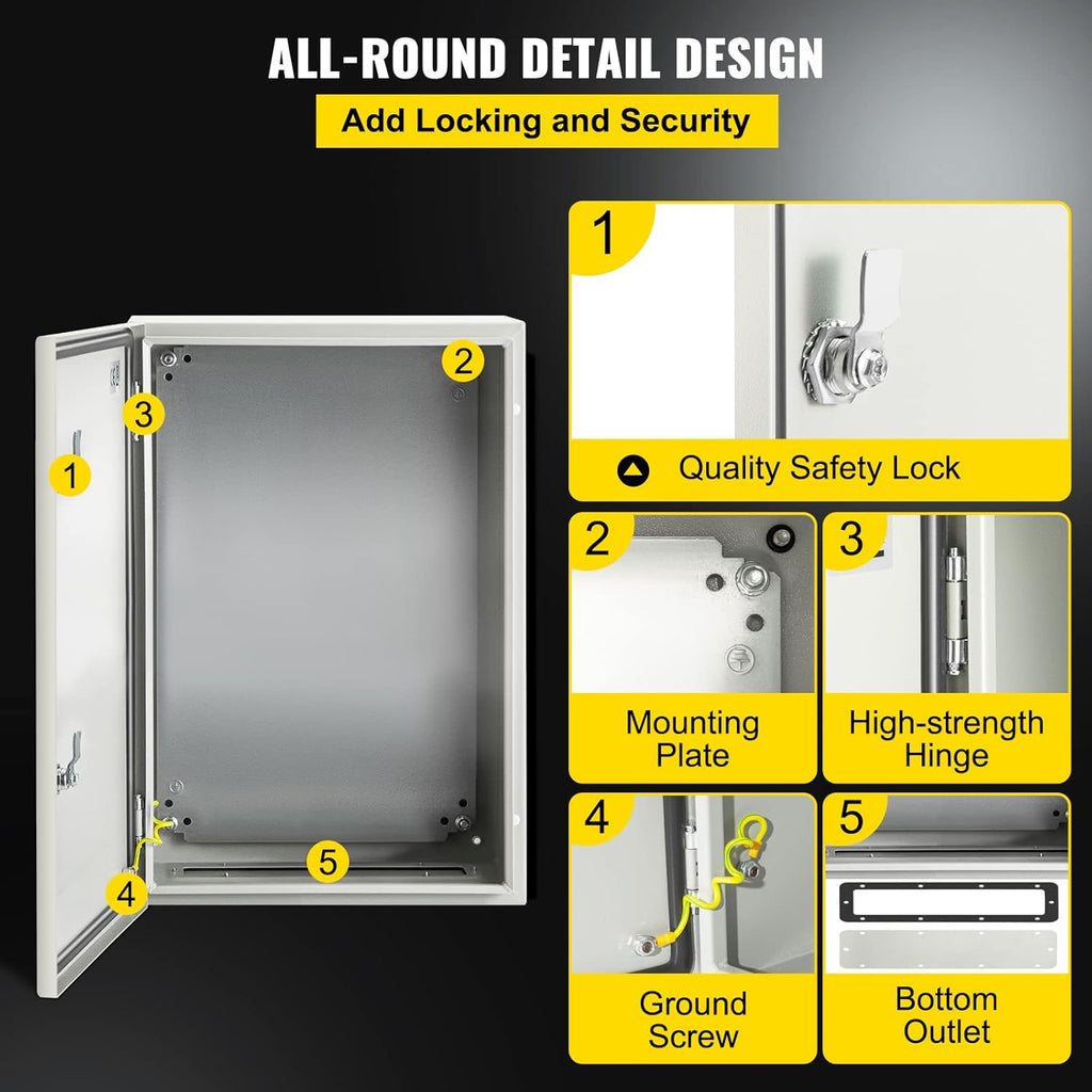 24 x 16 x 10'' NEMA 4X Steel Electrical Enclosure V223908