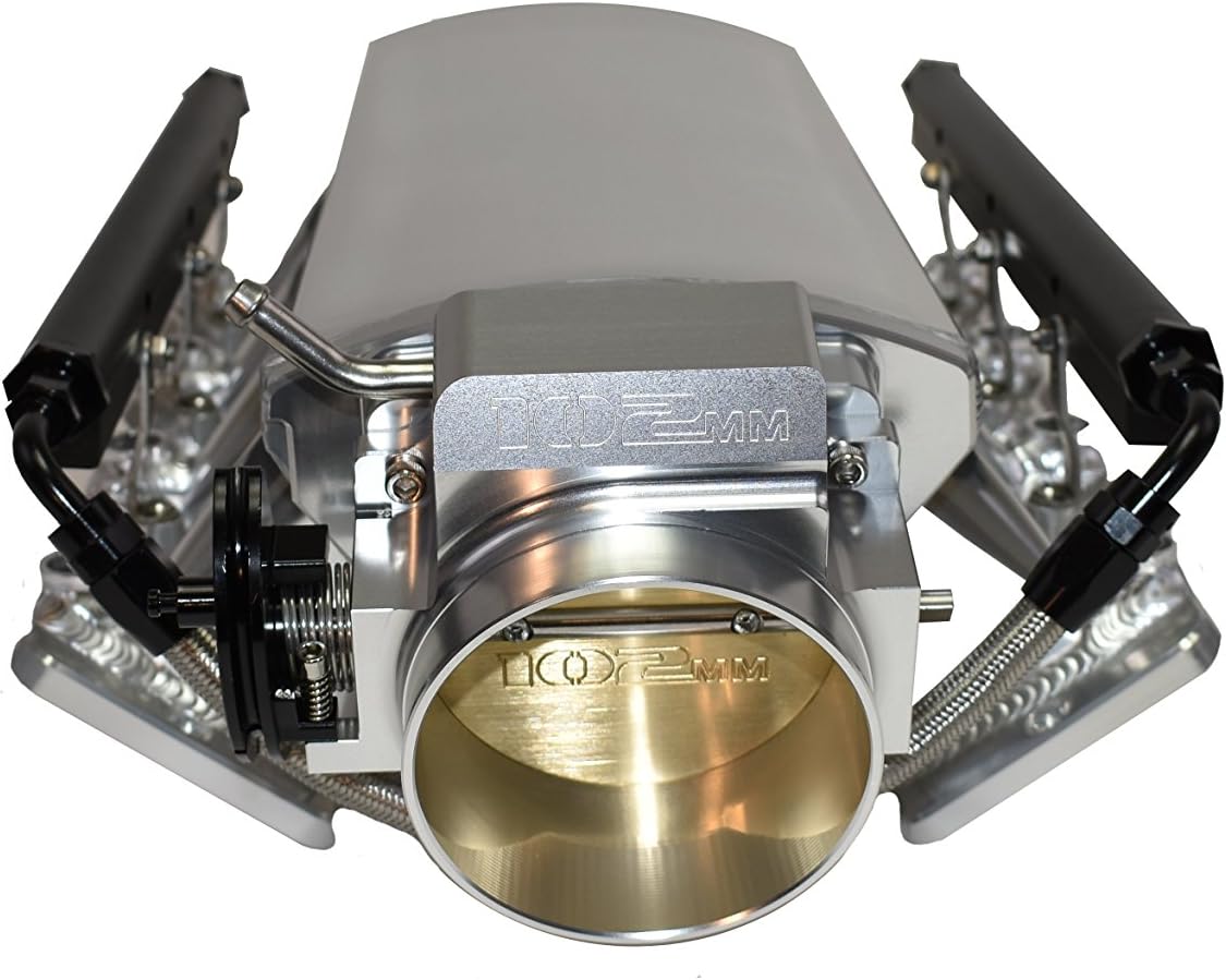 Intake Manifold 102mm Throttle Body Sheet Metal Fabricated EFI 15° Throttle Opening T671