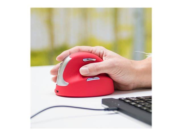 Bluetooth Vertical Ergo Mouse Medium Right Hand Red X168