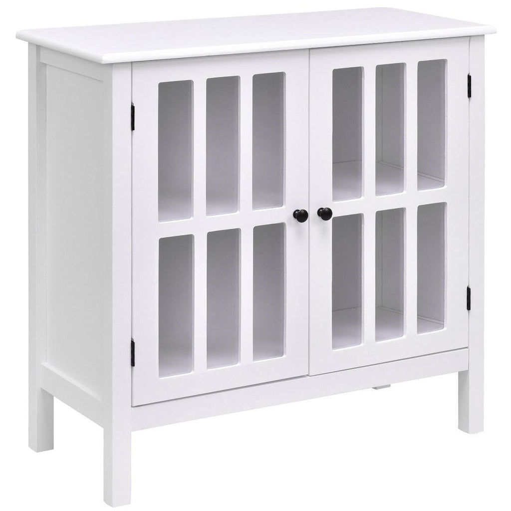 Glass Door Sideboard Console Storage Cabinet W532343