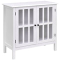 Glass Door Sideboard Console Storage Cabinet W532343