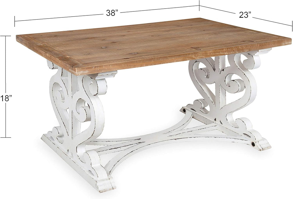 Rustic Carved Coffee Table H11000