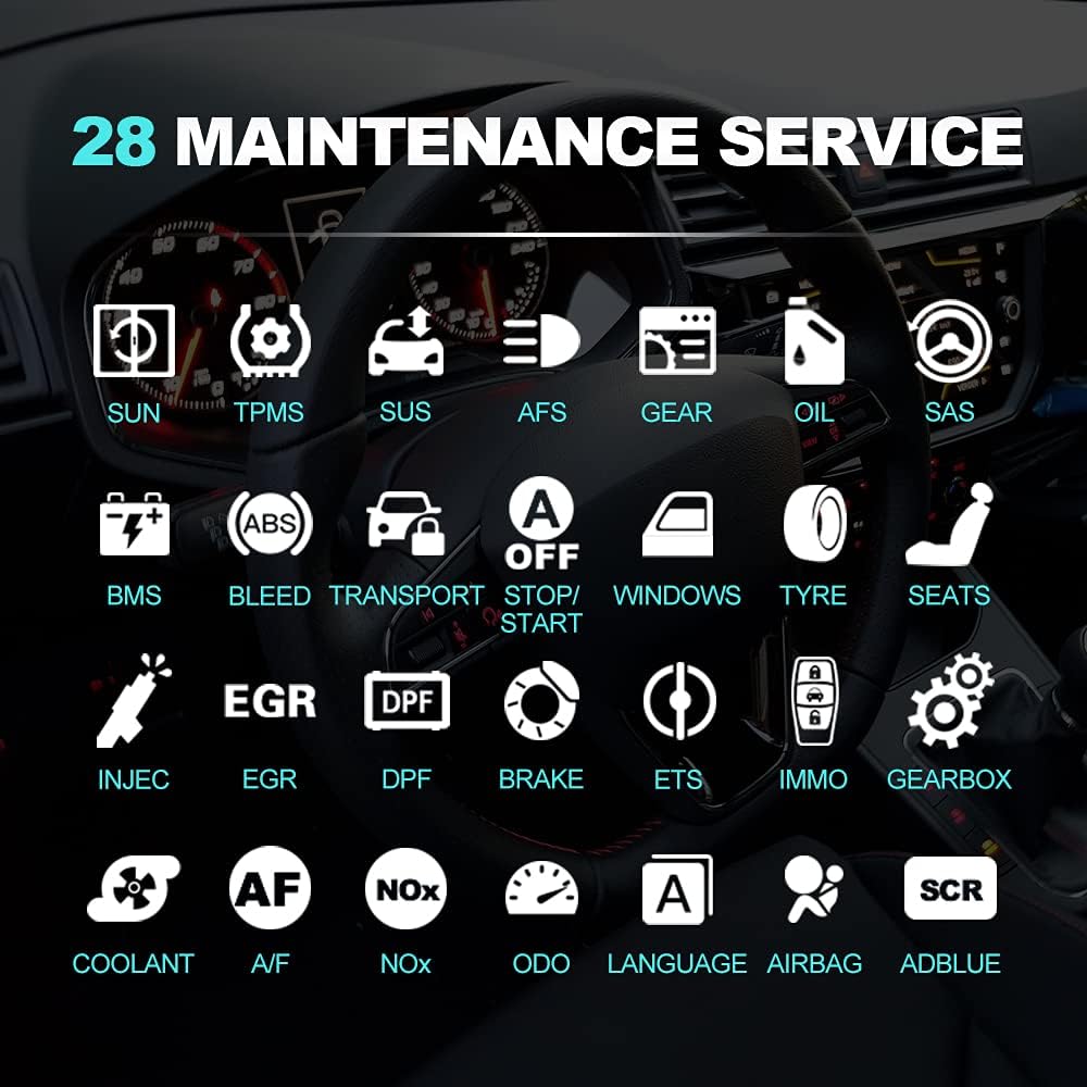 Bi-Directional Full Systems Diagnostic Scan Tool with 31+ Reset Functions W733917