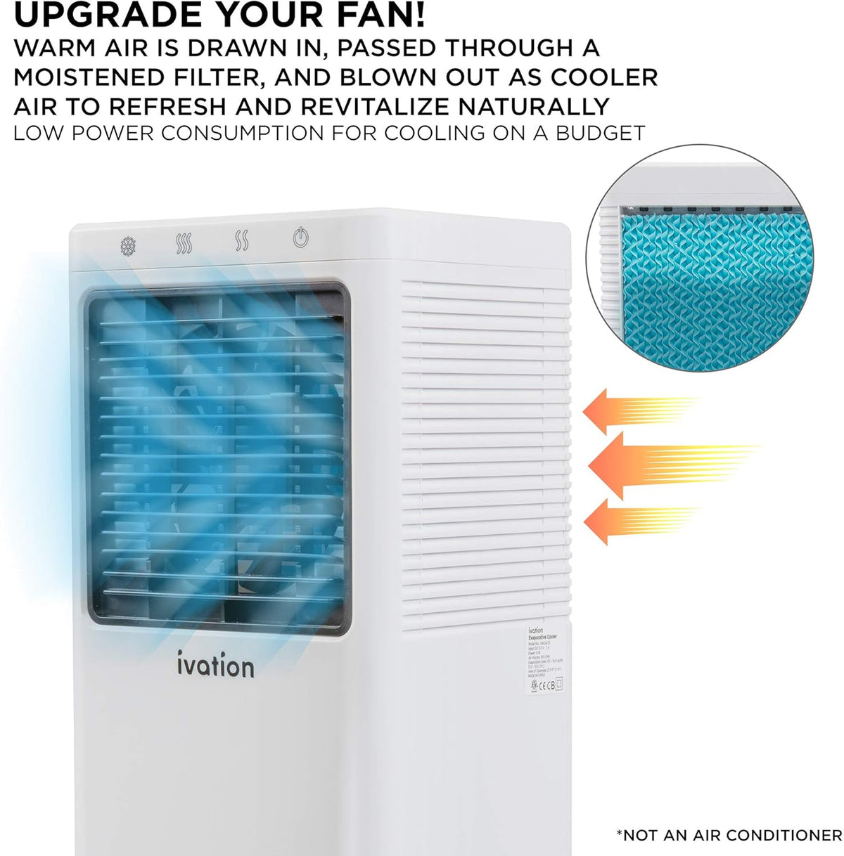 Mini Air Cooler with 2-Speed Fan R1595