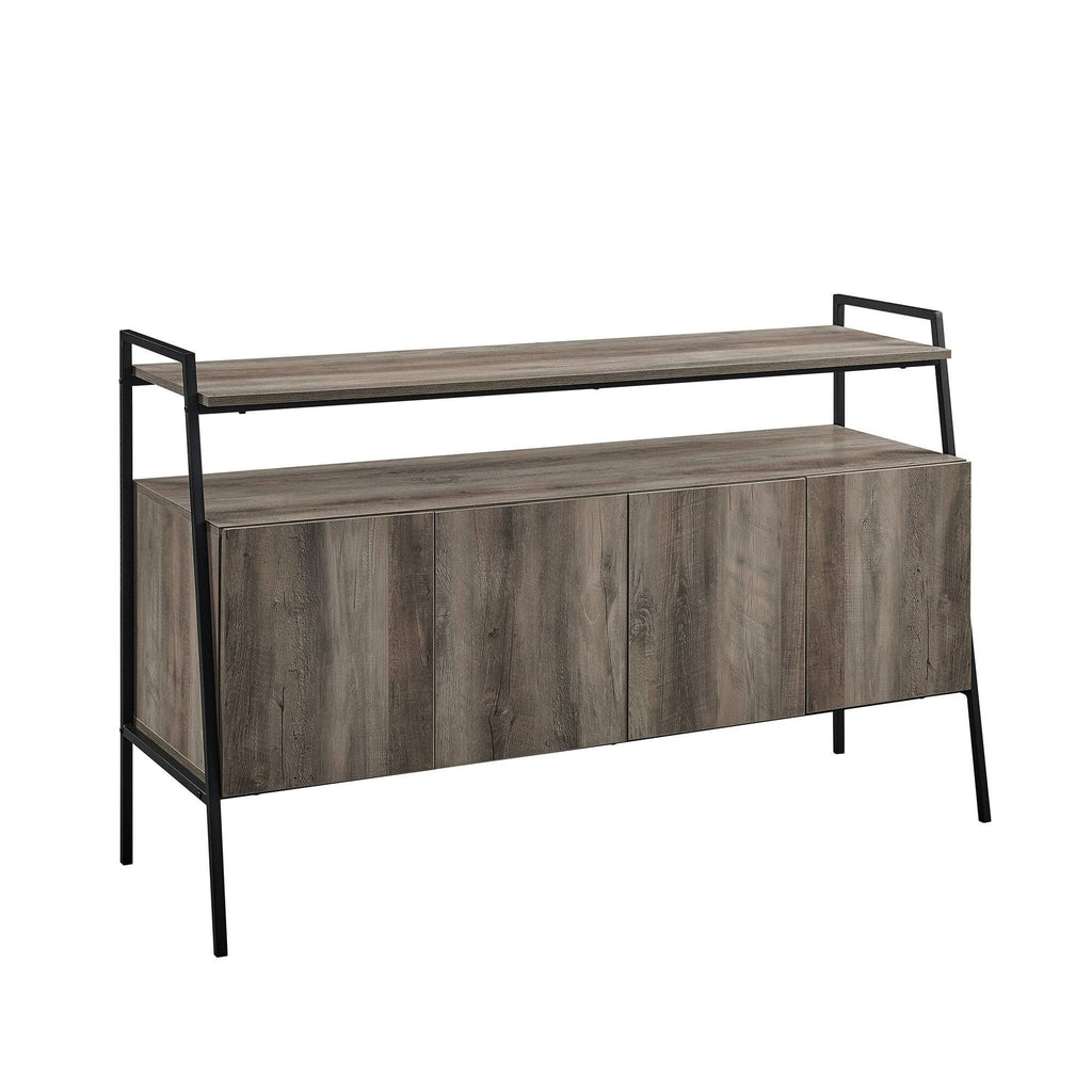 52-Inch Modern TV Stand Console Dark Walnut N58703
