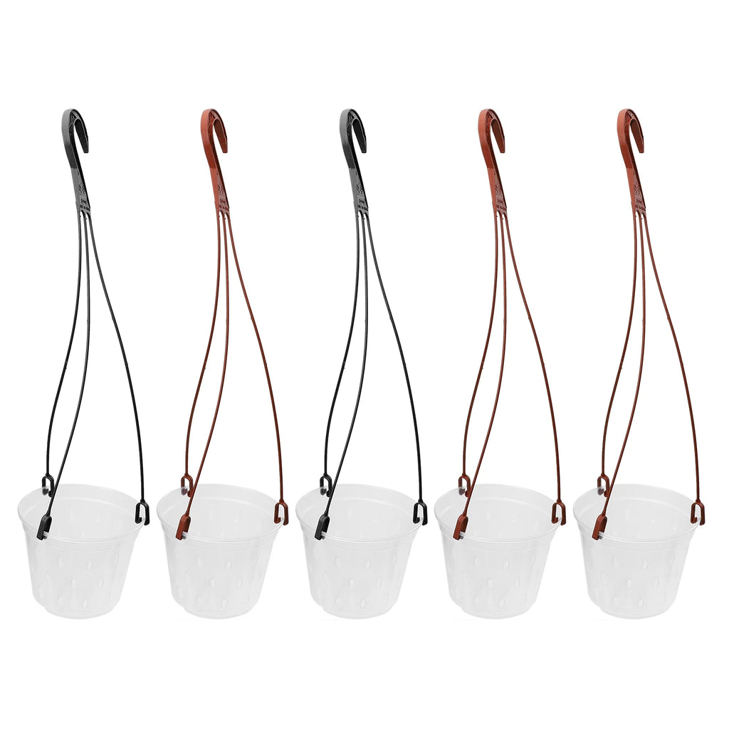 5 Sets Hanging Flower Pot Planter PP Material Pots Root Control Q203347