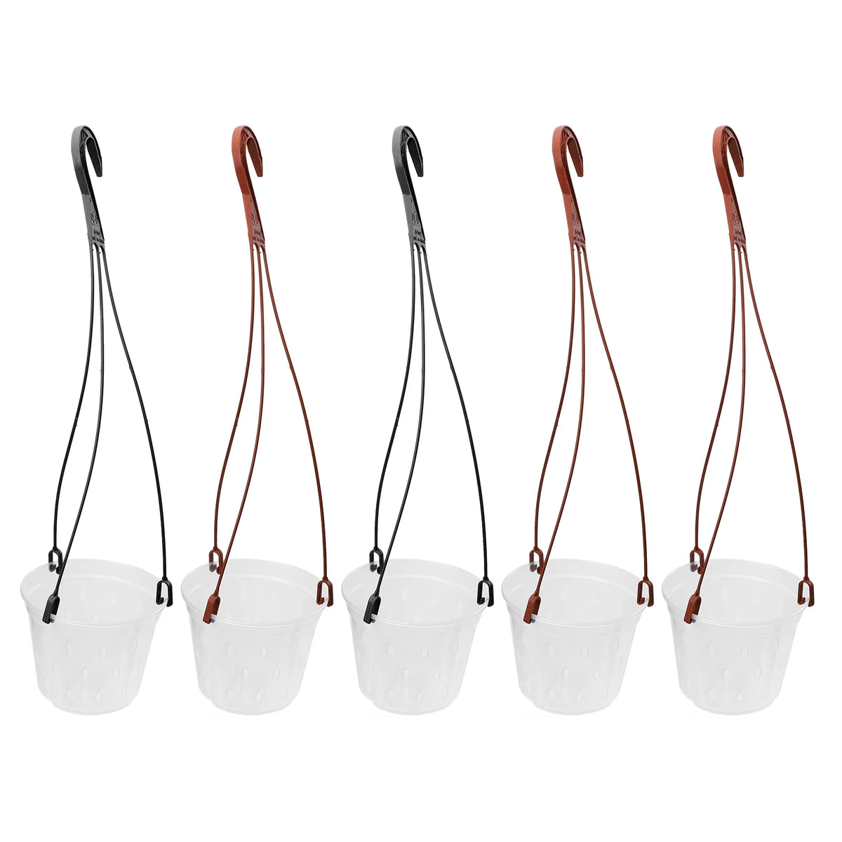 5 Sets Hanging Flower Pot Planter PP Material Pots Root Control Q203347