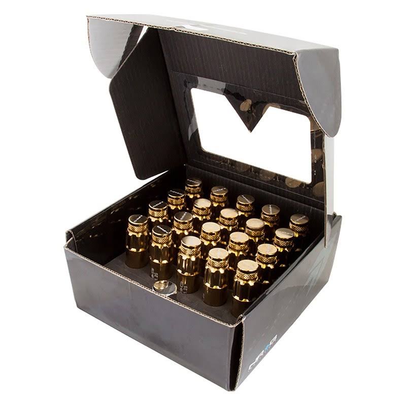21 PC Chrome Gold Lug Nut Set C1651