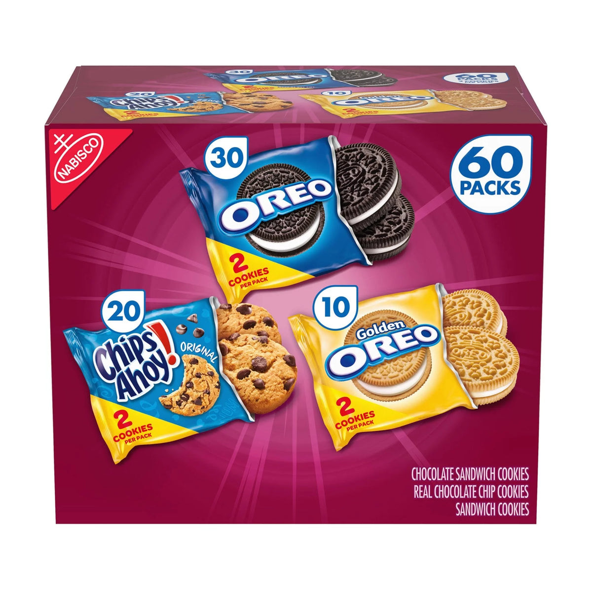 60 pcs Cookie Variety Pack J8254