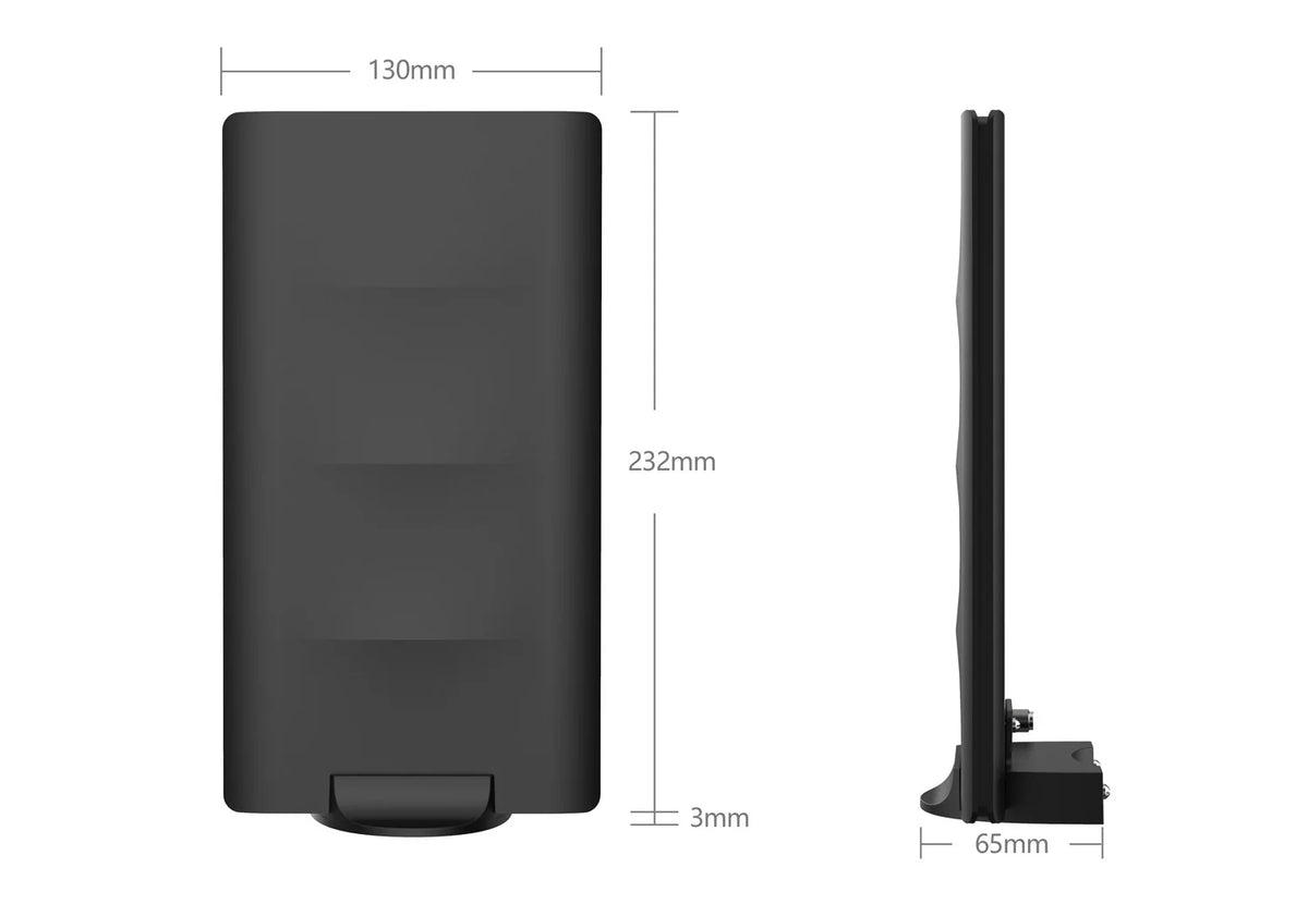 Digital TV Antenna with Built-in Amplifier, 33FT Coax Cable X583