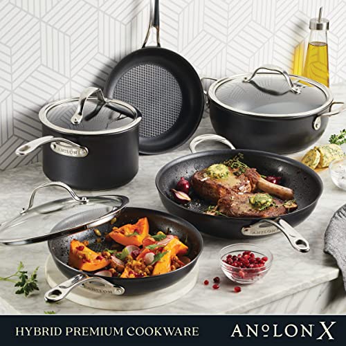 12 Piece Nonstick Induction Cookware Set Charcoal Gray C1985