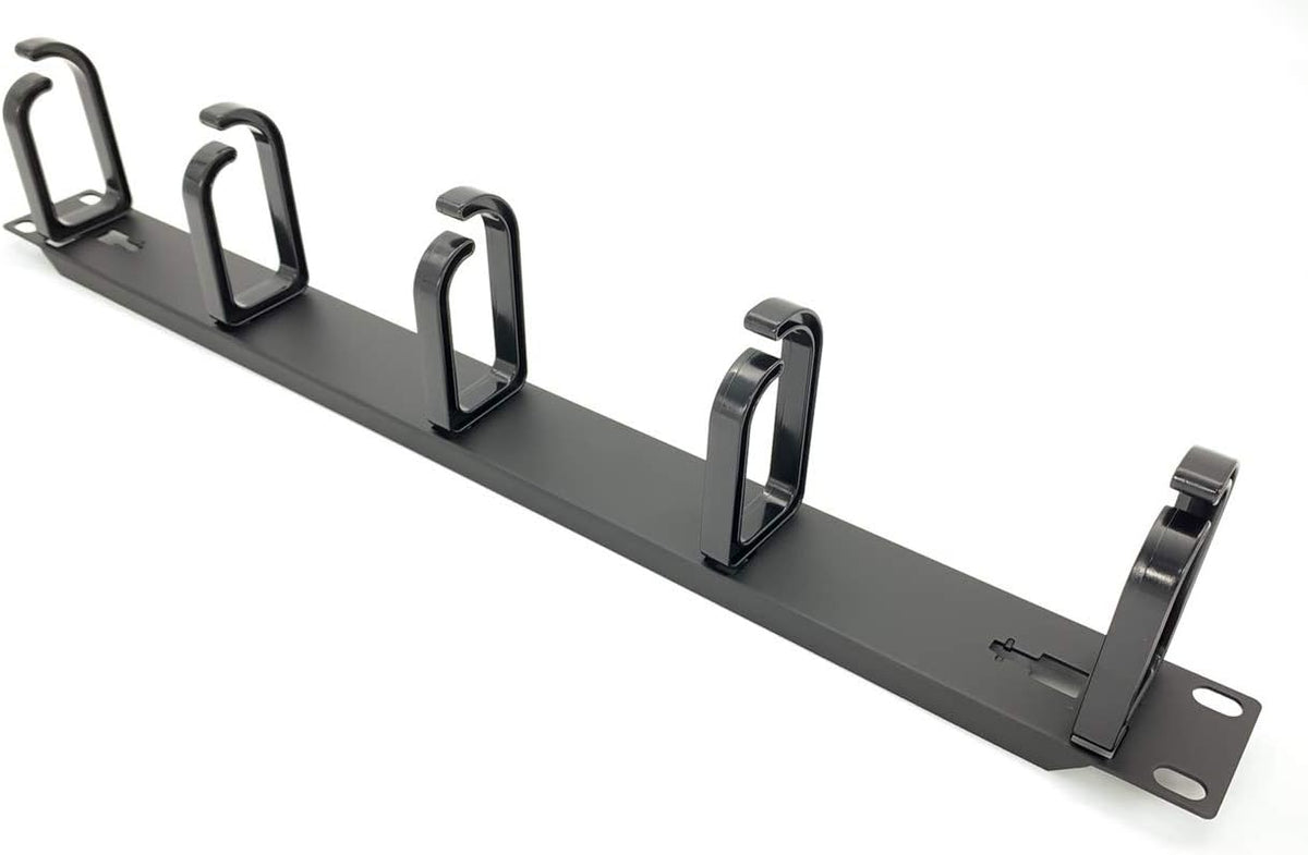 5 Pack 1U Cable Management Panel with D-Ring Hooks P397