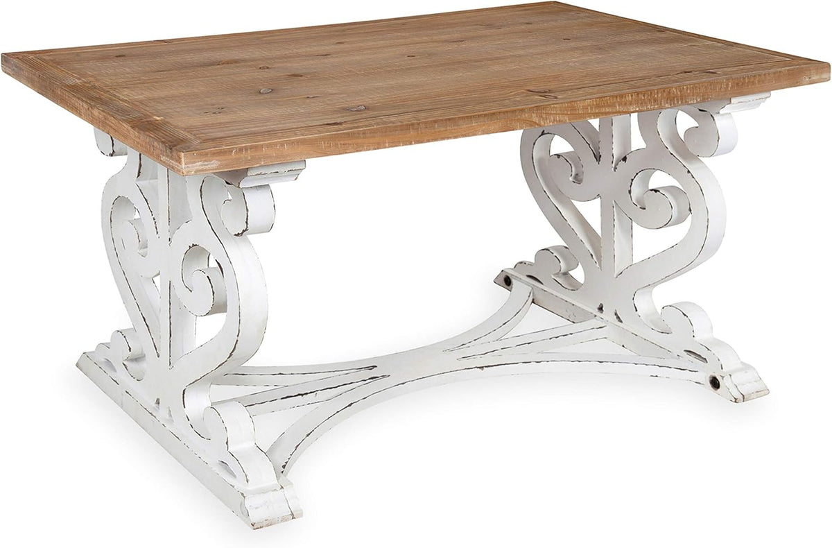 Rustic Carved Coffee Table H11000