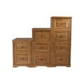 3-Drawer File Cabinet Dark Oak U385