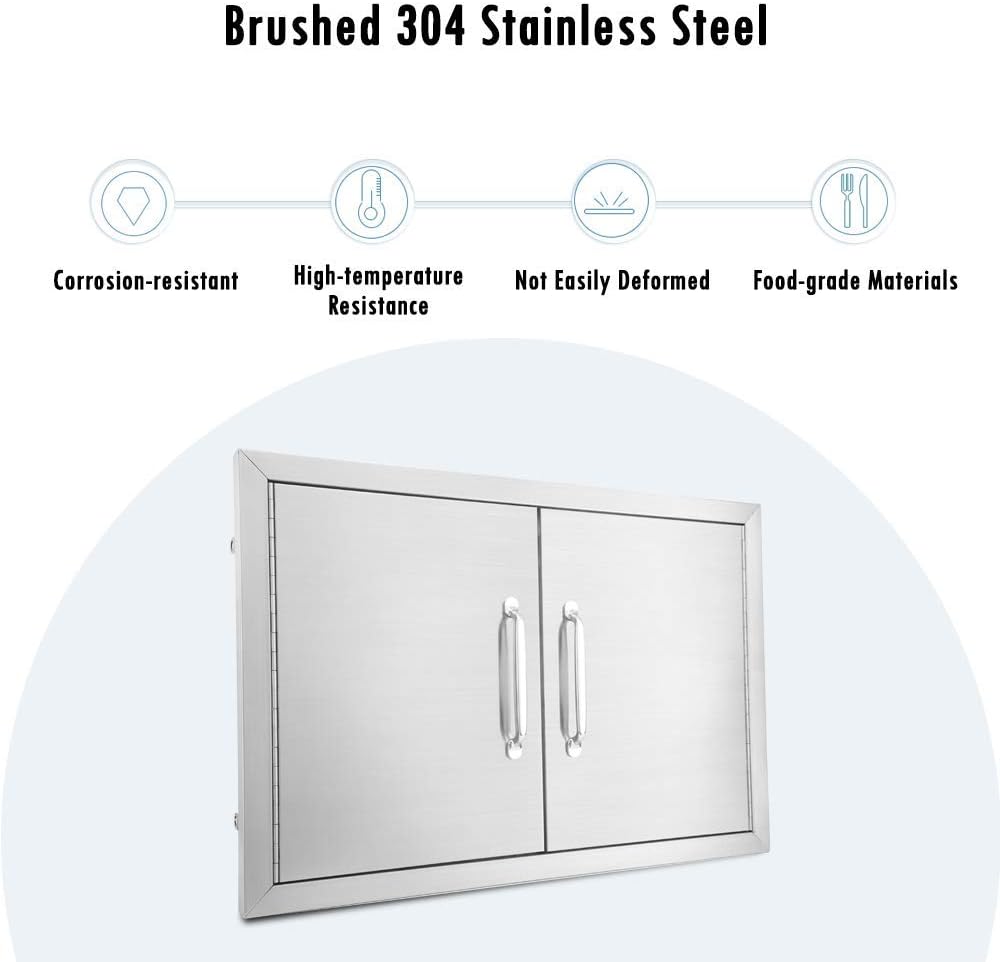 39 W X 26 H Stainless Steel Double Access Door K9890