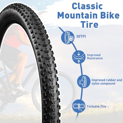 2 Pack 26" 27.5" 29" Mountain Bike Tire W331