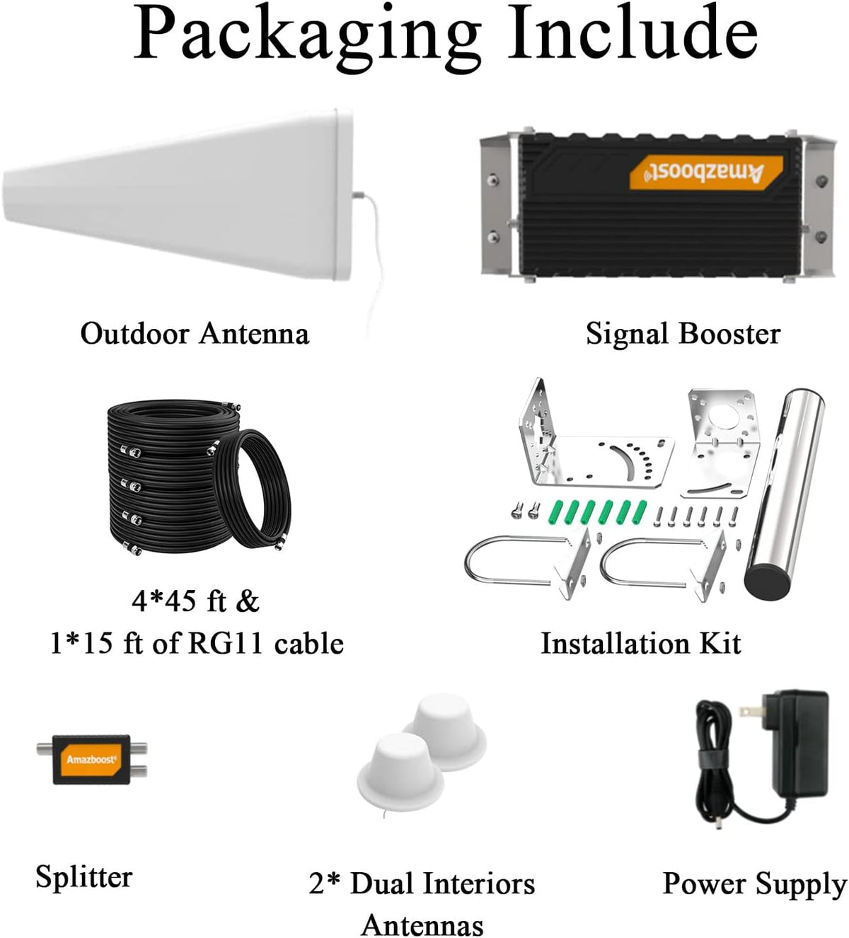 Cell Phone Booster with Interior Dome Antennas C741187