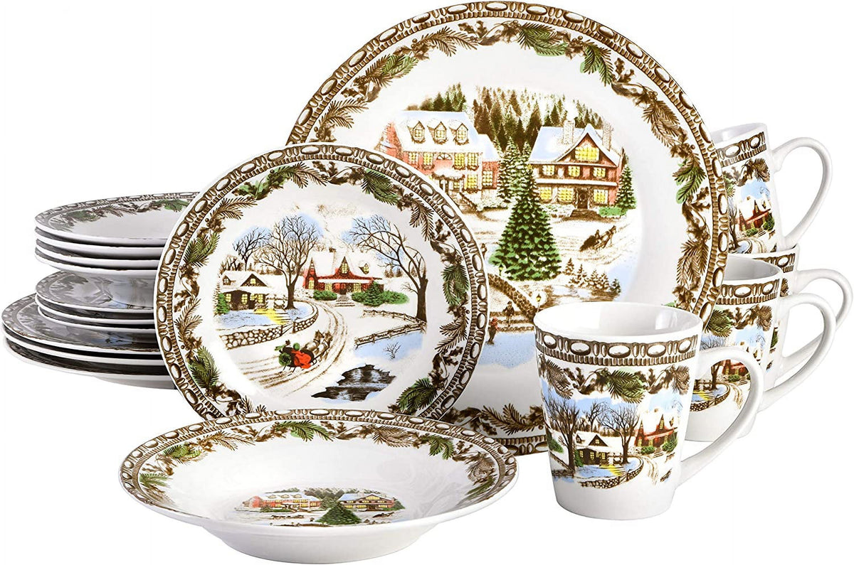 16 Piece Multicolor Dinnerware Set R38521