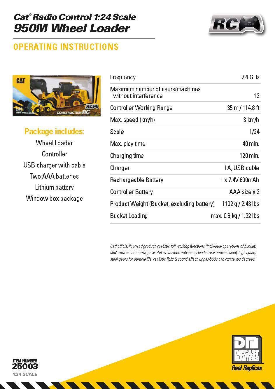 1/24 Scale RC Wheel Loader P152