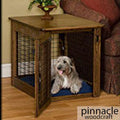 Brown Maple Wire Dog Crate F82875