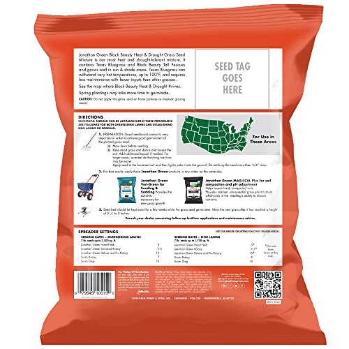 Black Beauty Heat & Drought Resistant Grass Seed (7 lb) P13489