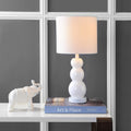 White Glass 19-inch Table Lamp H54929