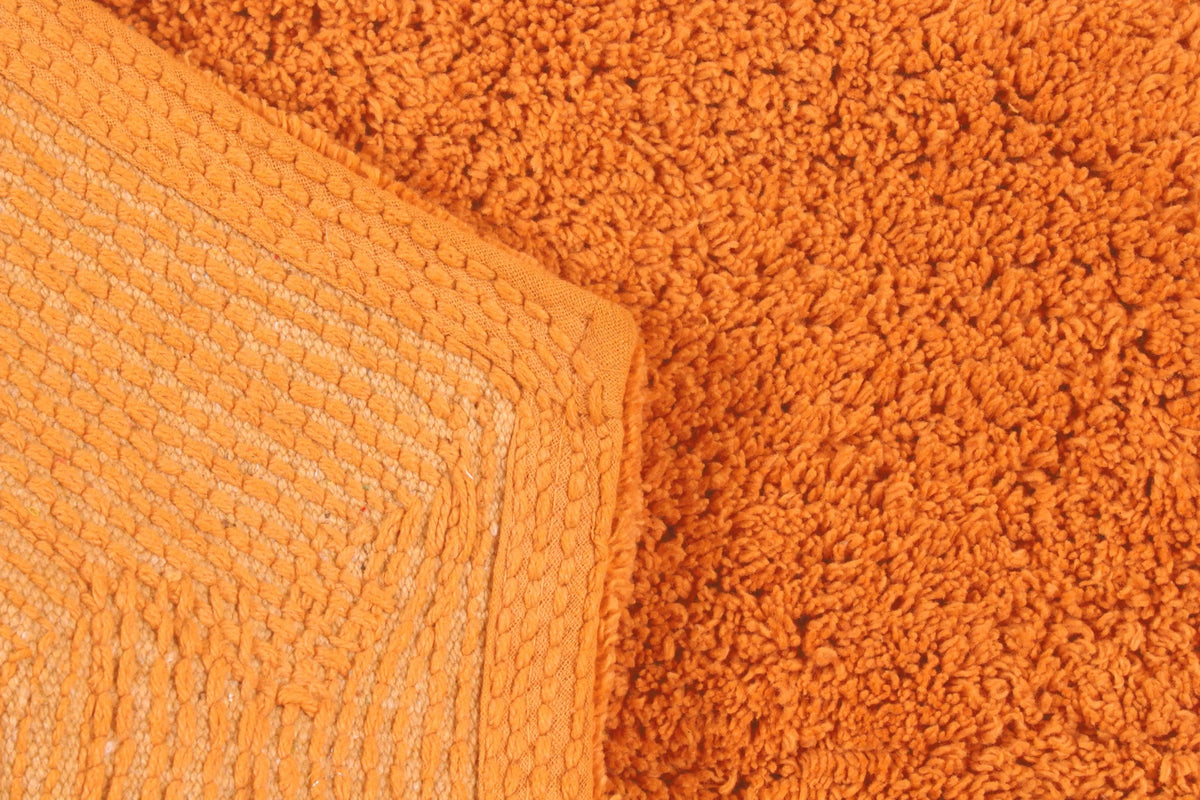 100% Cotton Tufted Bath Rug, 22" Round, Terracotta T29762