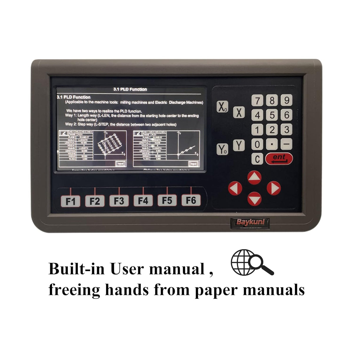 2 Axis LCD DRO Digital Readout Display V681