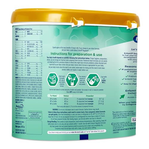 Baby Formula Milk-Based Infant Nutrition Powder Tub 19.5 Oz B269
