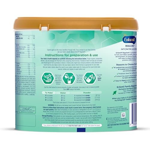Baby Formula Milk-Based Infant Nutrition Powder Tub 19.5 Oz B269