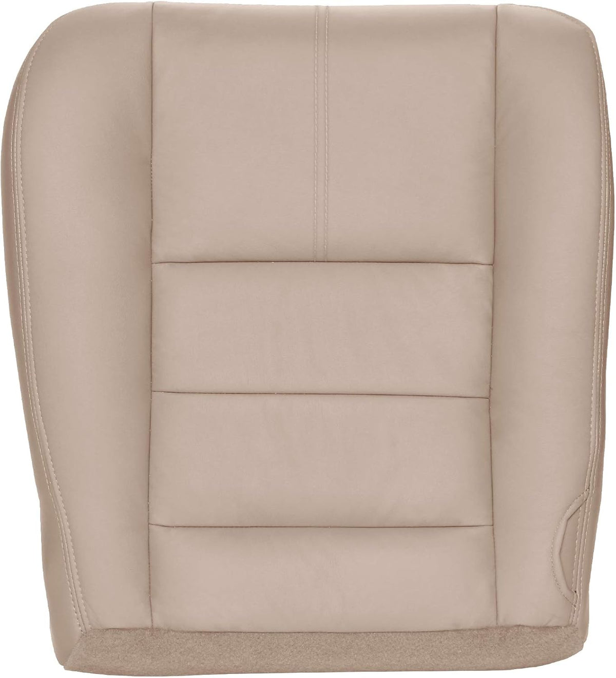 Driver Bottom Replacement Leather Seat Cover Camel Tan Q1056