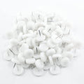 100pcs 18mm White Nylon Furniture Sliders C459
