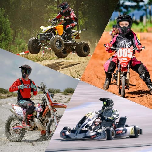 Kids Motocross Helmet with Goggles Gloves Mask C812