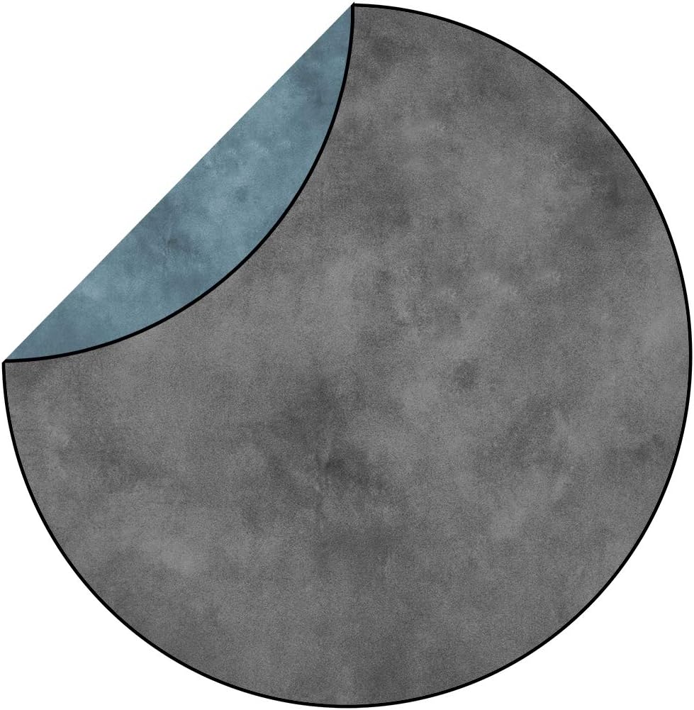 Collapsible Pop-up Photo Backdrop Grey Teal 5x6.5ft K72359