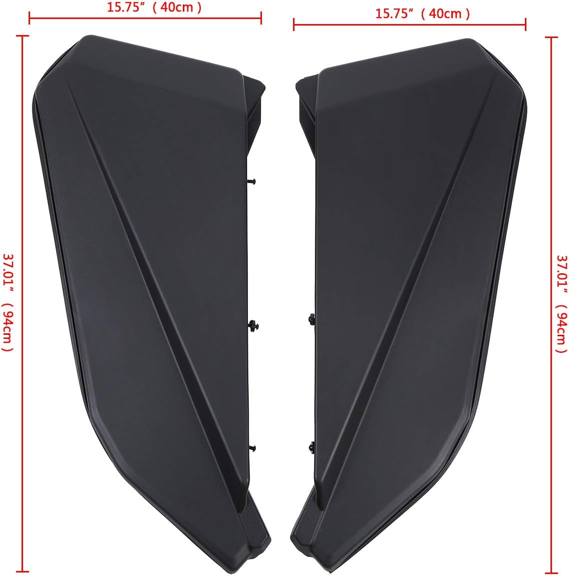 Black 2 Door Lower Door Panels Inserts Kit M189561