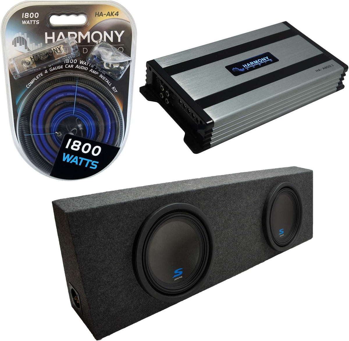 Dual 12 Sub Box Enclosure with Amplifier & Amp Kit N995548