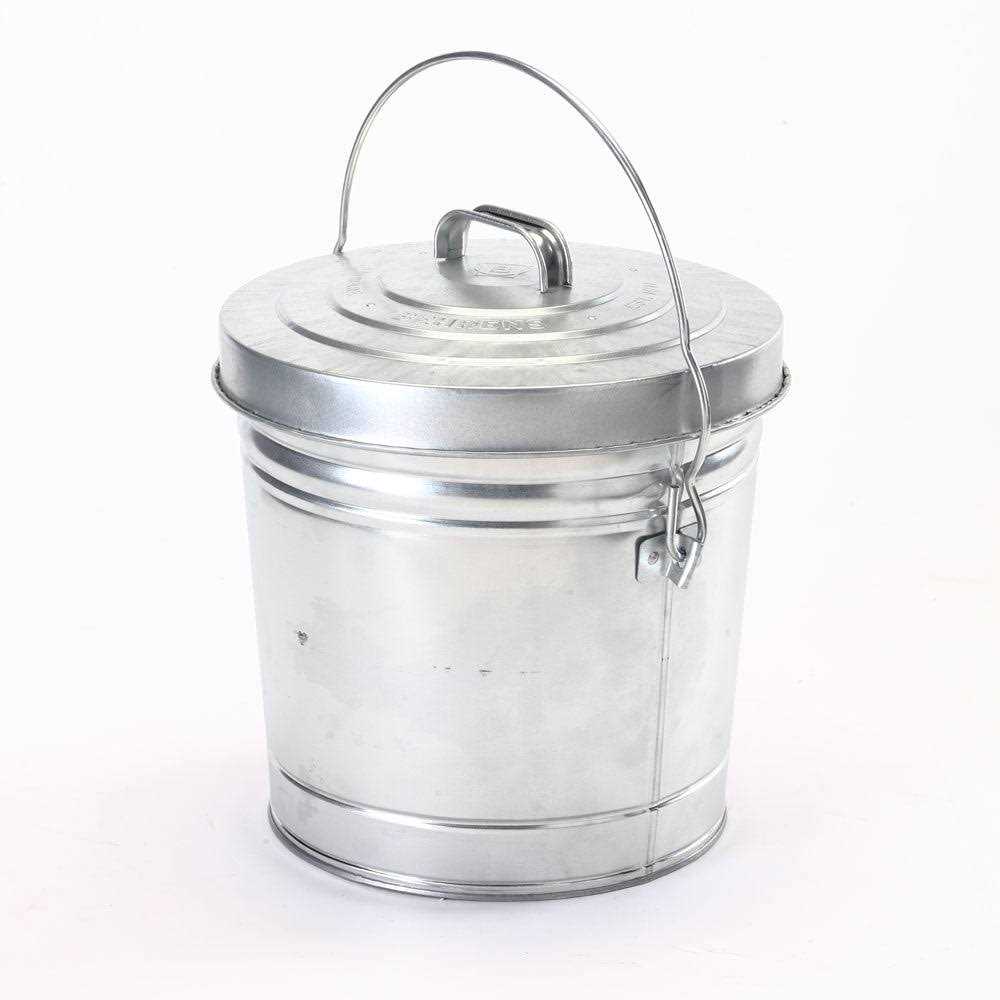 Galvanized Steel Locking Lid Seed Can with Lid O4171