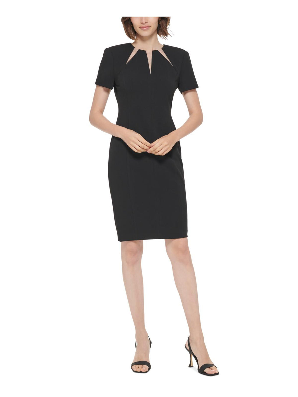 Cutout Knee-Length Sheath Dress W244