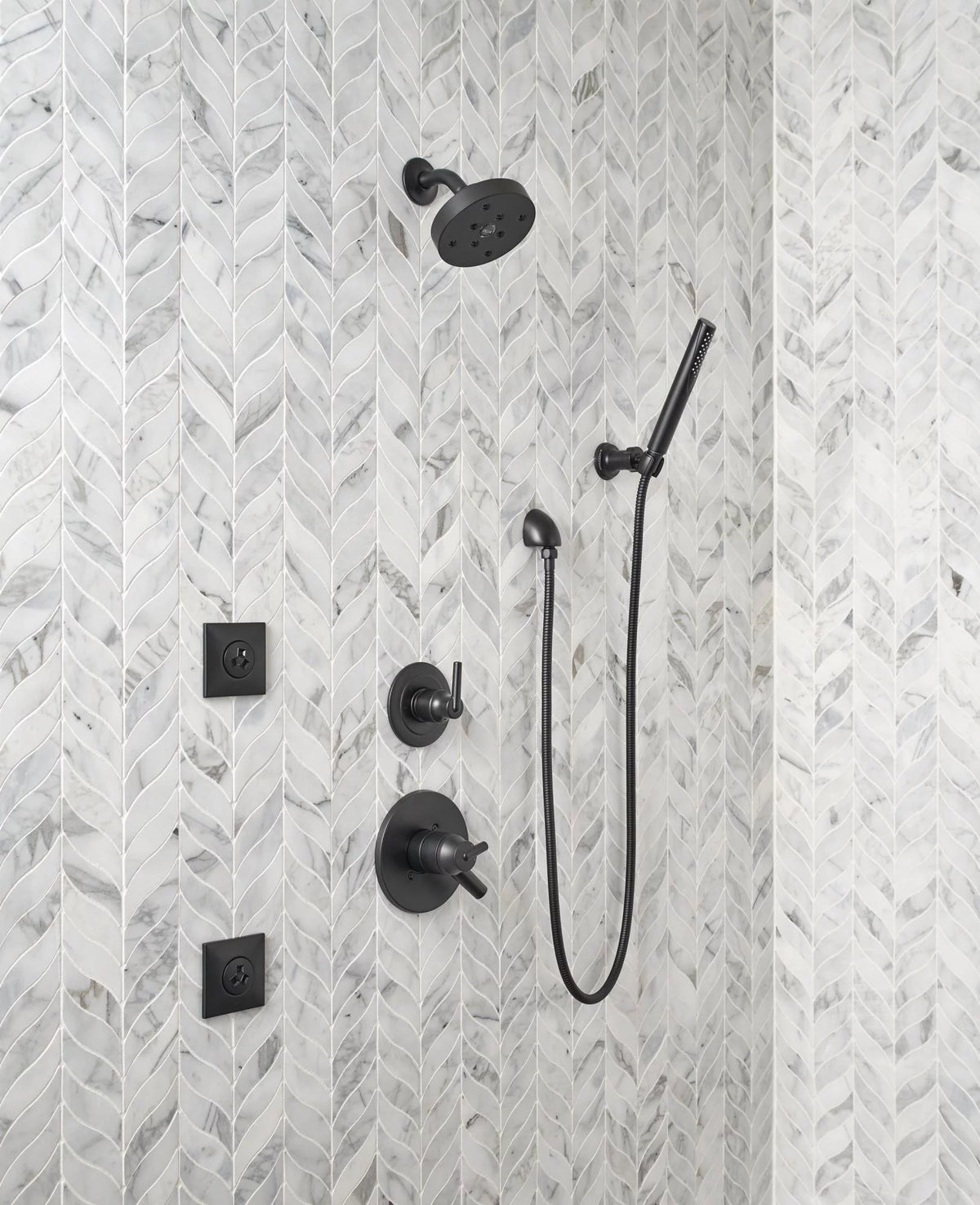 Matte Black Shower Trim L745