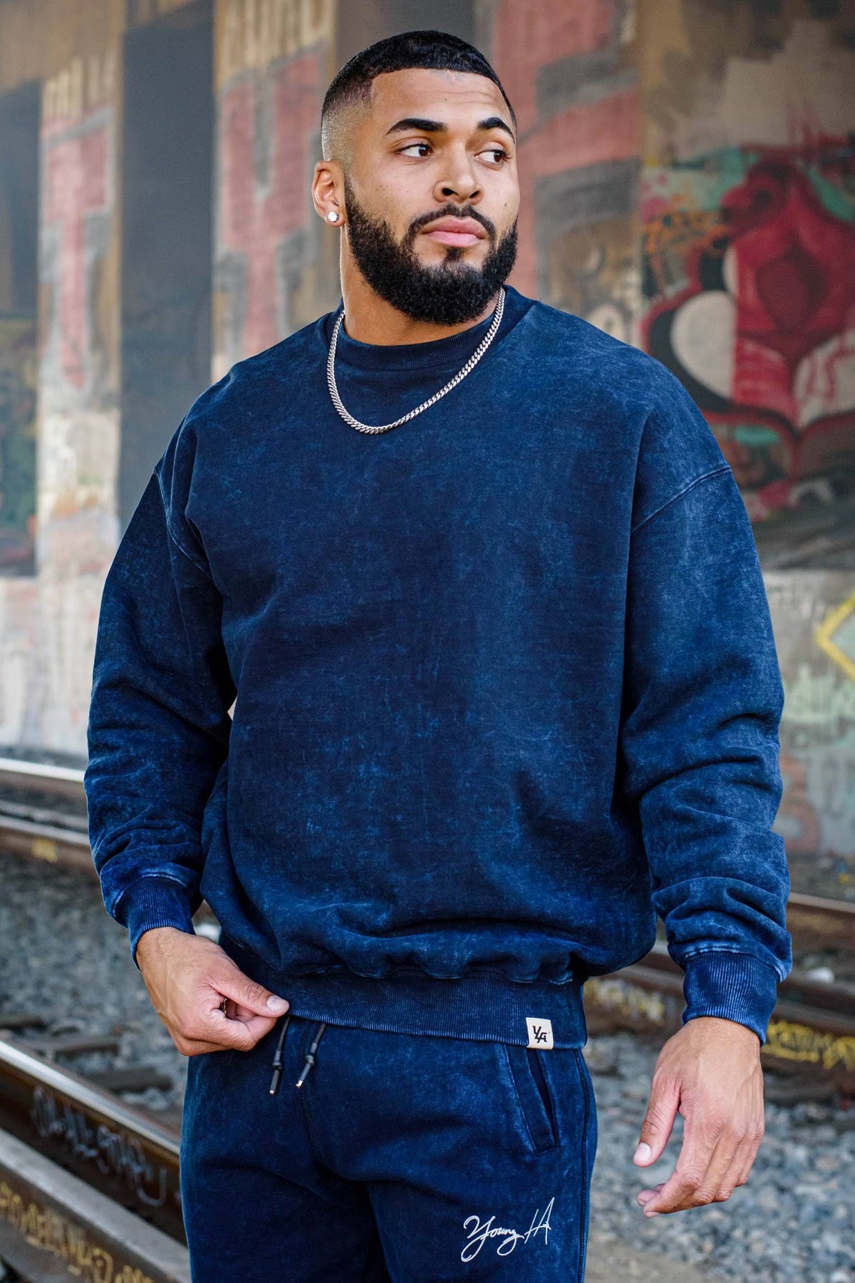 Oversized Crewnecks Sand Wash L2218