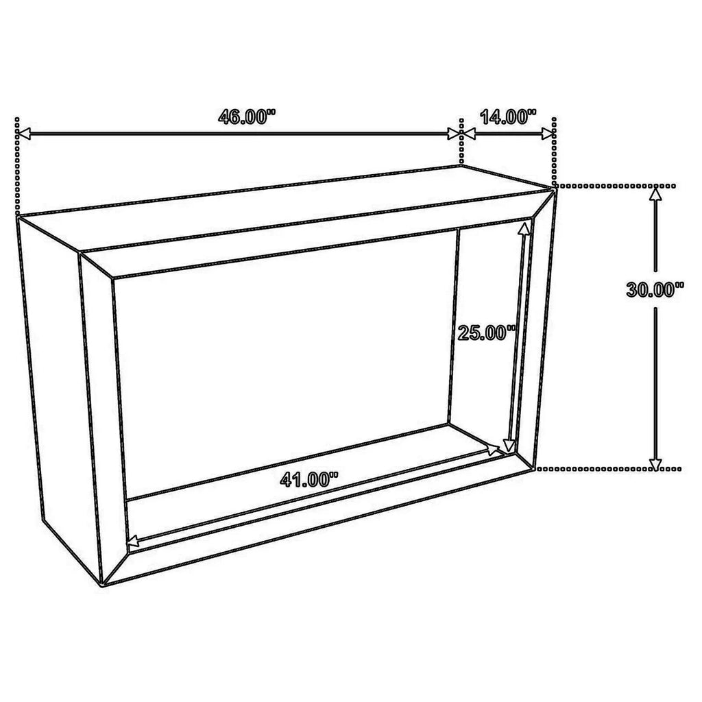 46 Inch Brown Mango Wood Console Table I20403